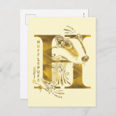 Harry Potter | Aguamenti HUFFLEPUFF™ Graphic Briefkaart (Voorkant / Achterkant)