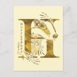 Harry Potter Aguamenti HUFFLEPUFF™ Graphic Briefkaart