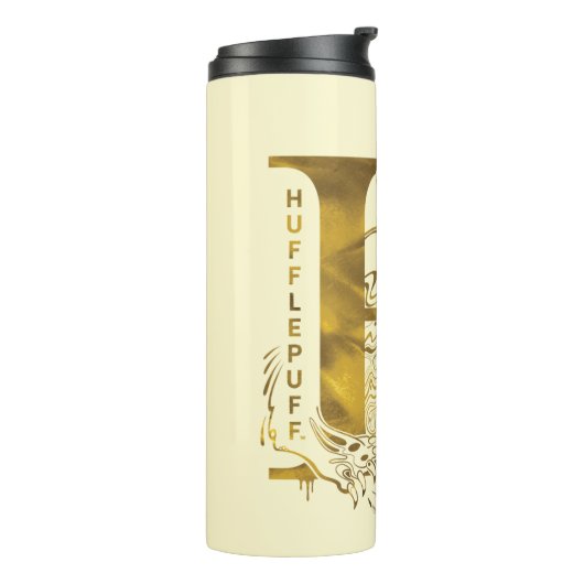 Harry Potter | Aguamenti HUFFLEPUFF™ Graphic Thermosbeker (Gedraaid links)