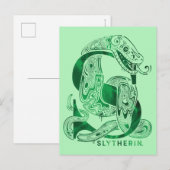 Harry Potter | Aguamenti SLYTHERIN™ Grafisch ontwe Briefkaart (Voorkant / Achterkant)