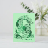 Harry Potter | Aguamenti SLYTHERIN™ Grafisch ontwe Briefkaart (Staand voorkant)