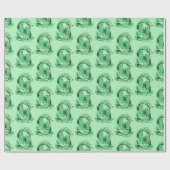 Harry Potter | Aguamenti SLYTHERIN™ Grafisch ontwe Cadeaupapier (Vlak)