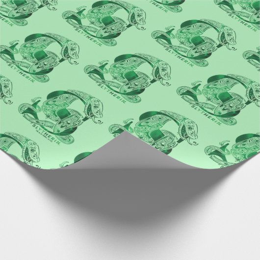 Harry Potter | Aguamenti SLYTHERIN™ Grafisch ontwe Cadeaupapier (Hoek)