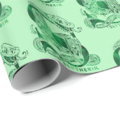 Harry Potter | Aguamenti SLYTHERIN™ Grafisch ontwe Cadeaupapier (Rol Hoek)