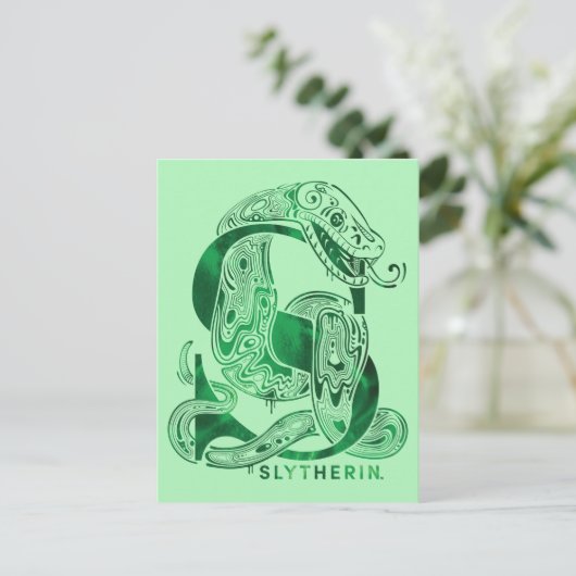 Harry Potter | Aguamenti SLYTHERIN™ Graphic Briefkaart (Staand voorkant)