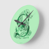 Harry Potter | Aguamenti SLYTHERIN™ Graphic Ronde Klok (Hoek)