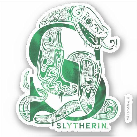 Harry Potter | Aguamenti SLYTHERIN™ Graphic Sticker (Voorkant)