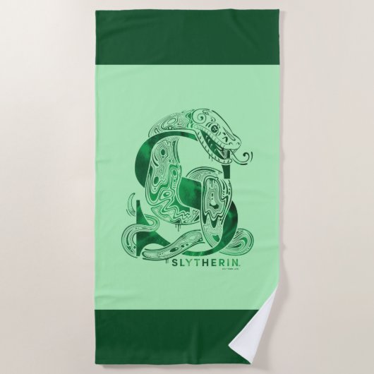 Harry Potter | Aguamenti SLYTHERIN™ Graphic Strandlaken (Voorkant)