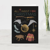 HARRY POTTER™ Alles wat ik voor Kerstmis wil Feestdagen Kaart (Voorkant)