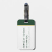 HARRY POTTER™ | Anime Draco Malfoy House Crest Bagagelabel (Achterkant verticaal)