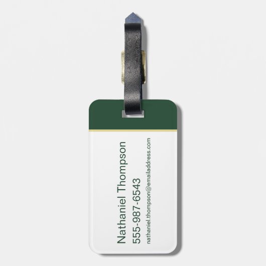 HARRY POTTER™ | Anime Draco Malfoy House Crest Bagagelabel (Achterkant verticaal)