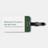 HARRY POTTER™ | Anime Draco Malfoy House Crest Bagagelabel (Achterkant horizontaal)