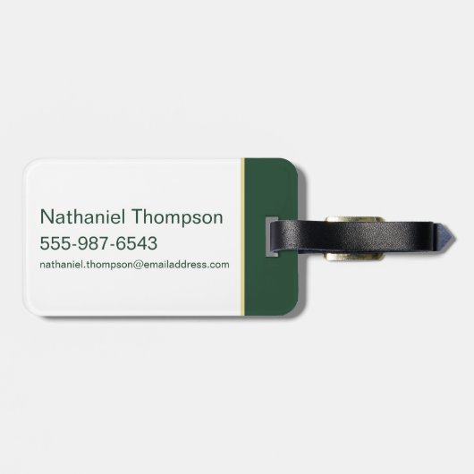 HARRY POTTER™ | Anime Draco Malfoy House Crest Bagagelabel (Achterkant horizontaal)