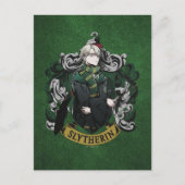 HARRY POTTER™ | Anime Draco Malfoy House Crest Briefkaart (Voorkant)