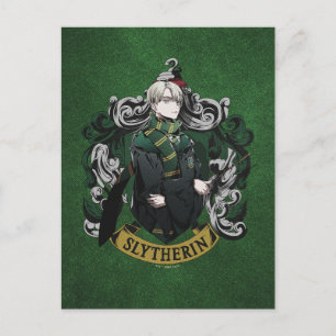 HARRY POTTER™   Anime Draco Malfoy House Crest Briefkaart