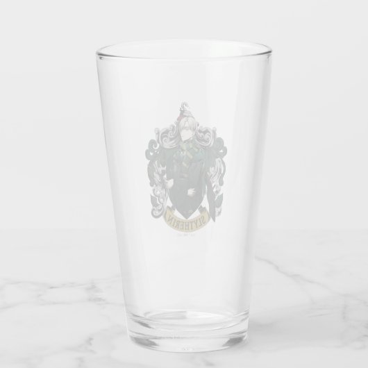 HARRY POTTER™ | Anime Draco Malfoy House Crest Glas (Achterkant)