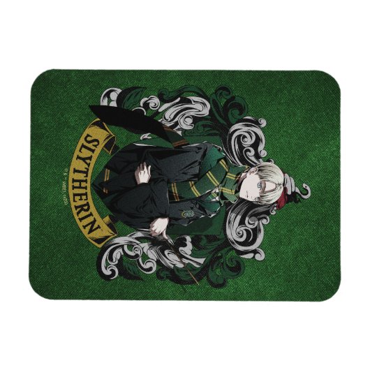 HARRY POTTER™ | Anime Draco Malfoy House Crest Magneet (Horizontaal)