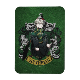 HARRY POTTER™   Anime Draco Malfoy House Crest Magneet