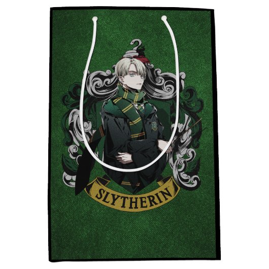 HARRY POTTER™ | Anime Draco Malfoy House Crest Medium Cadeauzakje (Voorkant)