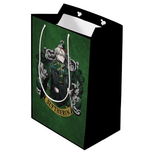 HARRY POTTER™ | Anime Draco Malfoy House Crest Medium Cadeauzakje (Achterkant Gekanteld)