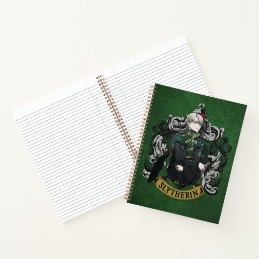 HARRY POTTER™ | Anime Draco Malfoy House Crest Notitieboek (Binnen)