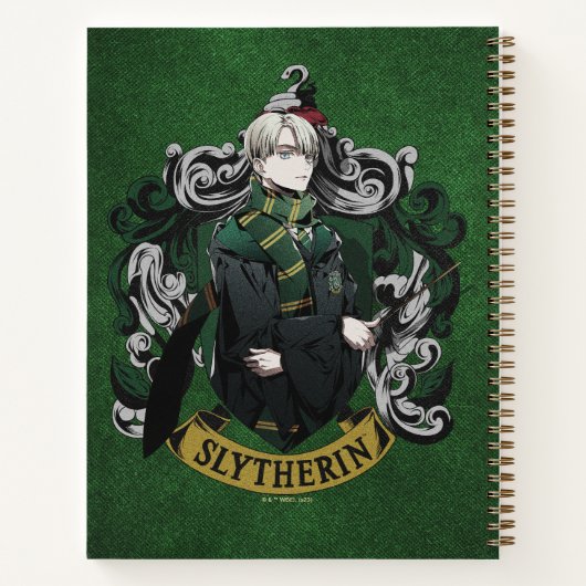 HARRY POTTER™ | Anime Draco Malfoy House Crest Notitieboek (Achterkant)