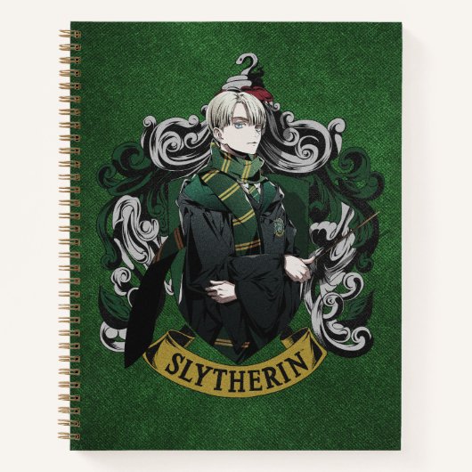 HARRY POTTER™ | Anime Draco Malfoy House Crest Notitieboek (Voorkant)