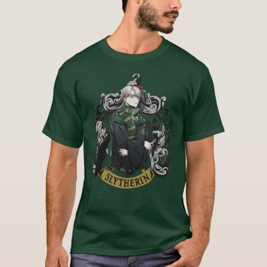 HARRY POTTER™ | Anime Draco Malfoy House Crest T-shirt (Voorkant)