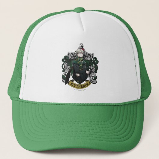 HARRY POTTER™ | Anime Draco Malfoy House Crest Trucker Pet (Voorkant)
