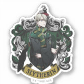 HARRY POTTER™ | Anime Draco Malfoy Huis Crest Sticker (Voorkant)