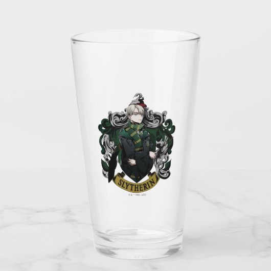 HARRY POTTER™ | Anime Draco Malfoy Huisembleem Glas (Voorkant)