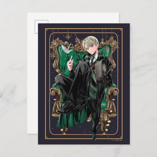 HARRY POTTER™ | Anime Draco Malfoy Seed Briefkaart (Voorkant / Achterkant)