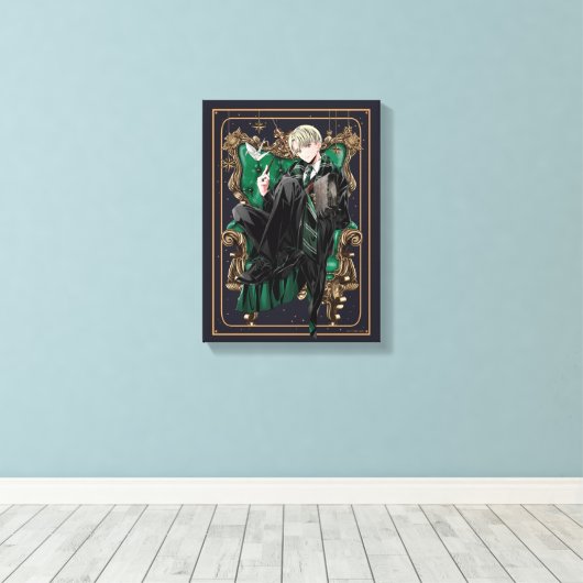 HARRY POTTER™ | Anime Draco Malfoy Seed Canvas Afdruk (Insitu (Houten vloer))