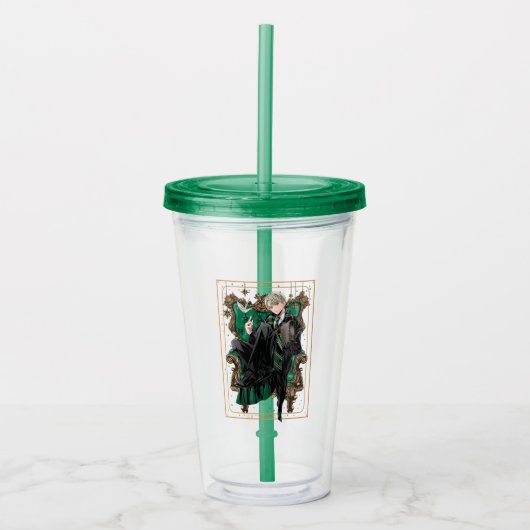HARRY POTTER™ | Anime Draco Malfoy Zittend Acryl Drinkbeker (Voorkant)
