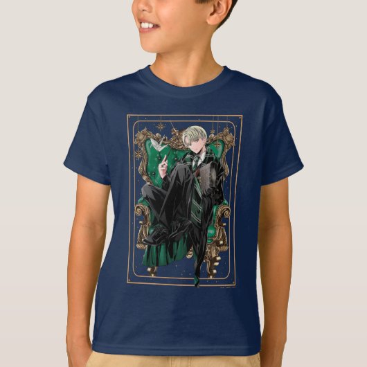 HARRY POTTER™ | Anime Draco Malfoy Zittend T-shirt (Voorkant)