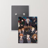HARRY POTTER™ Anime Ensemble Scene Button (Voorkant / Achterkant)