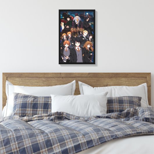 HARRY POTTER™ Anime Ensemble Scène Canvas Afdruk (Insitu (Slaapkamer))