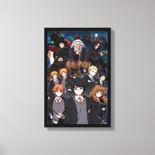 HARRY POTTER™ Anime Ensemble Scène Canvas Afdruk