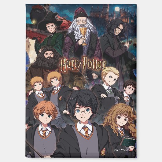 HARRY POTTER™ Anime Ensemble Scene Magneet (Voorkant)