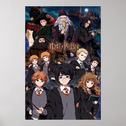 HARRY POTTER™ Anime Ensemble Scene Poster (Voorkant)
