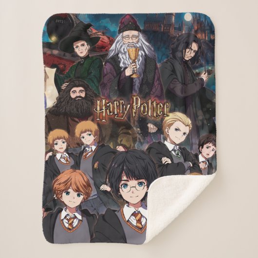 HARRY POTTER™ Anime Ensemble Scene Sherpa Deken (Voorkant)