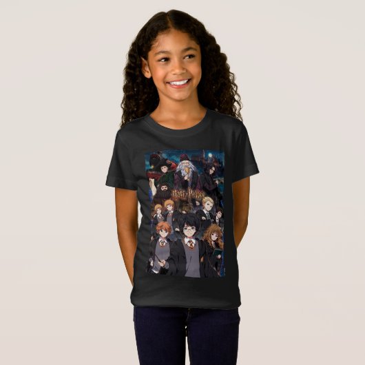 HARRY POTTER™ Anime Ensemble Scène T-shirt (Voorkant volledig)