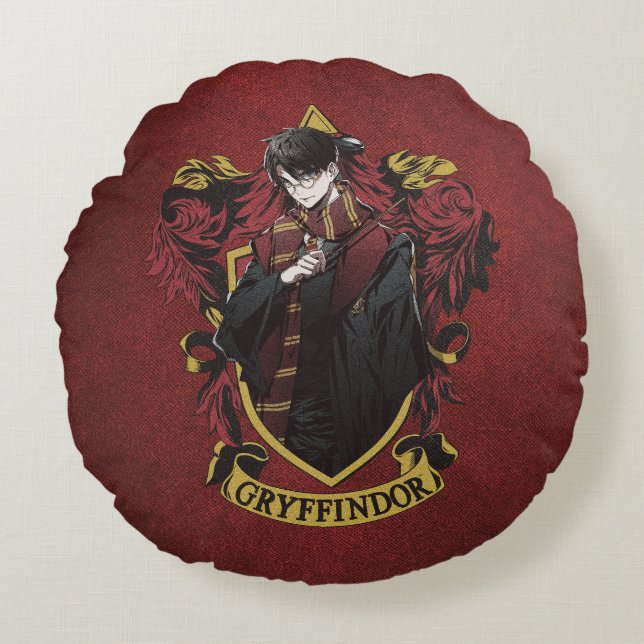 HARRY POTTER™ | Anime HARRY POTTER™ Crest Rond Kussen (Voorkant)