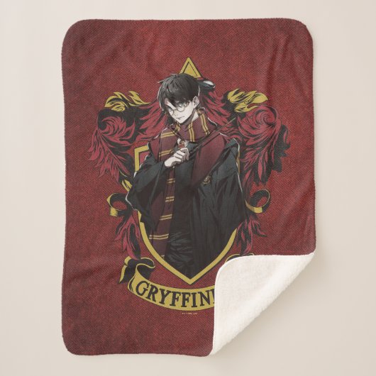 HARRY POTTER™ | Anime HARRY POTTER™ Crest Sherpa Deken (Voorkant)