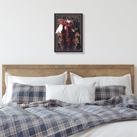 HARRY POTTER™ | Anime HARRY POTTER™ Zittend Canvas Afdruk (Insitu (Slaapkamer))