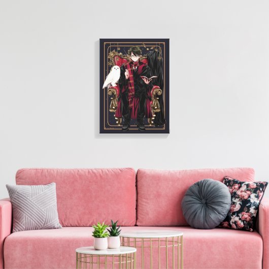 HARRY POTTER™ | Anime HARRY POTTER™ Zittend Canvas Afdruk (Insitu (Woonkamer))