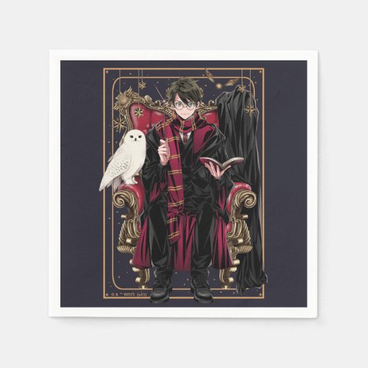 HARRY POTTER™ | Anime HARRY POTTER™ Zittend Servet (Voorkant)