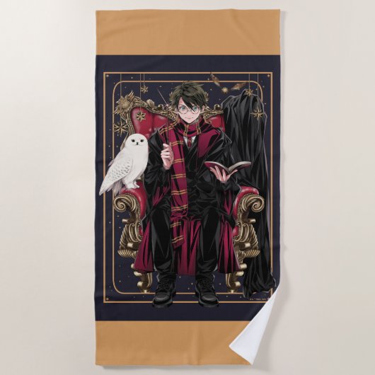 HARRY POTTER™ | Anime HARRY POTTER™ Zittend Strandlaken (Voorkant)