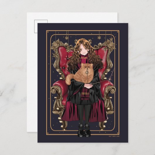 HARRY POTTER™ | Anime Hermione Granger Seed Briefkaart (Voorkant / Achterkant)