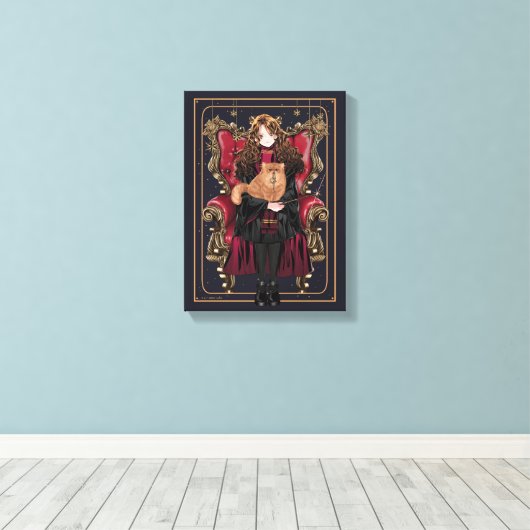 HARRY POTTER™ | Anime Hermione Granger Seed Canvas Afdruk (Insitu (Houten vloer))